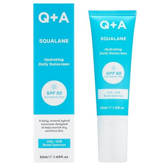 Q+A Squalane SPF50 Hydrating Facial Sunscreen